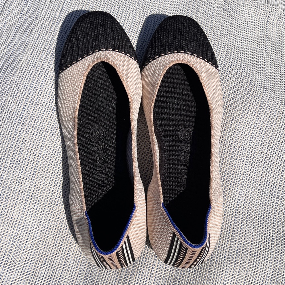 Rothy’s The Square Tuxedo 6.5 Worn 3 times